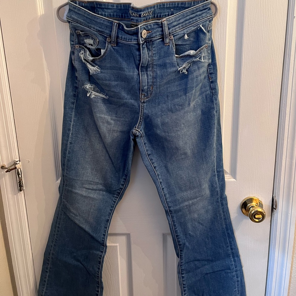 American Eagle High Rise Skinny Crop